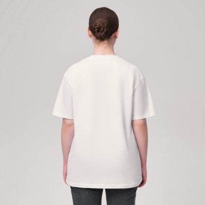 Футболка унисекс KRIS, 100% хлопок, 150 гр., белая (теплого оттенка), размер XXL-2