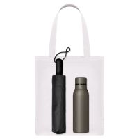 Подарочный набор Levante, серый (зонт, термобутылка, шоппер)
