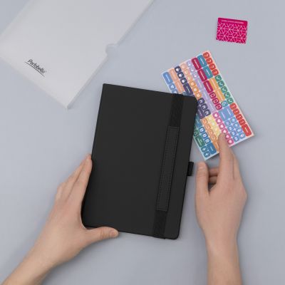 Ежедневник Alpha недатированный, черный/черный-14