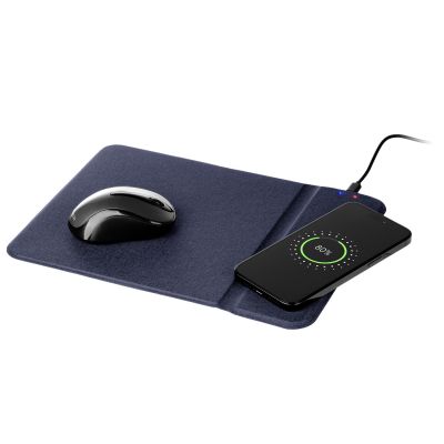 Коврик для мыши с беспроводным зарядным устройством 15W Honor, синий-2