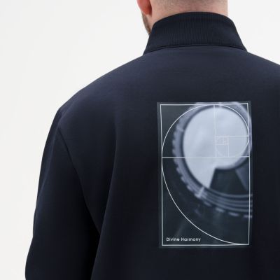 Толстовка на молнии ASTIN темно-синяя-11