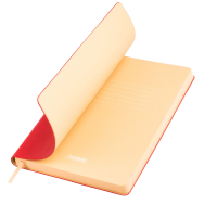 Ежедневник Portobello Trend, Latte NEW, недатированный, красный/бежевый