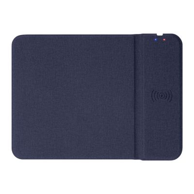 Коврик для мыши с беспроводным зарядным устройством 15W Онор (Honor), синий-3