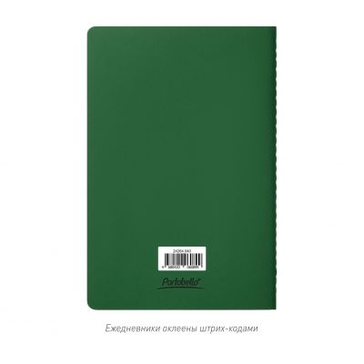 Блокнот Alpha slim, зеленый-12