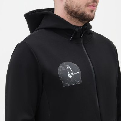 Толстовка на молнии с капюшоном MATEO черная, размер XXXL-10
