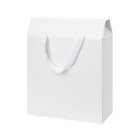 Подарочная коробка-пакет универсальная большая, белая