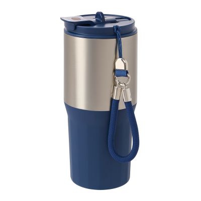 Термокружка вакуумная Авеню (Avenue), синяя-4