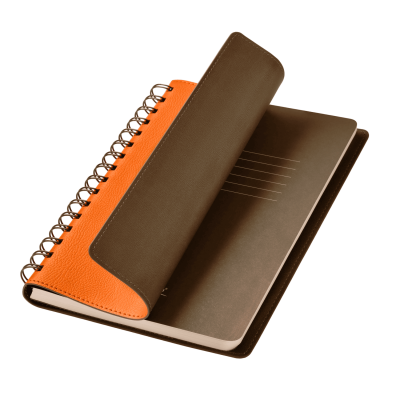 Ежедневник Виста (Vista) недатированный, оранжевый/коричневый-0
