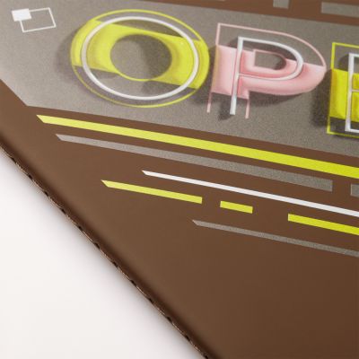 Блокнот Alpha slim, коричневый-14