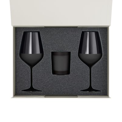 Ложемент под свечу Enigma + 2 бокала для вина в среднюю коробку-трансформер (арт. 695721)-9