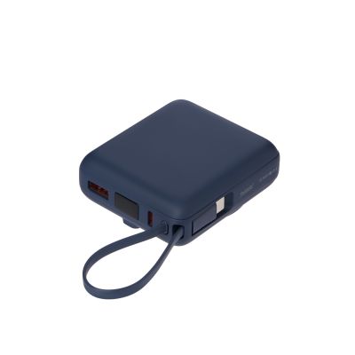 Внешний аккумулятор с подсветкой Риттер PD (Ritter PD) 10000mAh с функцией беспроводной зарядки 15W, синий-2