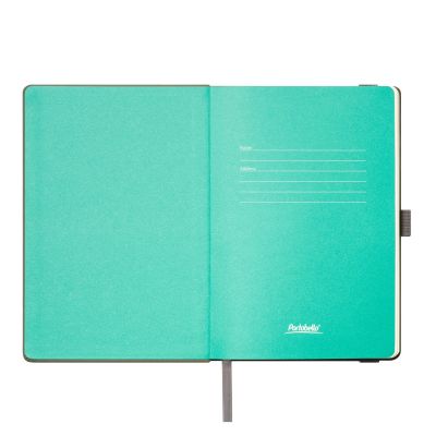 Ежедневник Альфа (Alpha) недатированный, серый/бирюзовый-7