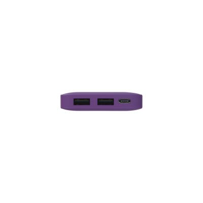 Внешний аккумулятор с подсветкой Анкор (Ancor) 5000 mAh, фиолетовый-6