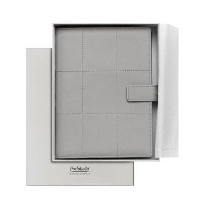 Ежедневник-портфолио Royal недатированный в подарочной коробке, серый-6