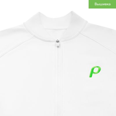 Толстовка на молнии, унисекс TORRES белая-13
