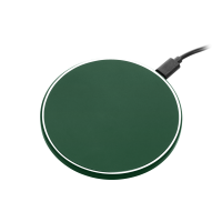 Беспроводное зарядное устройство с подсветкой 15W Auris, зеленое