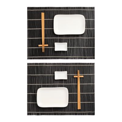 Набор для сервировки суши Tokyo (10 предметов), черный-5