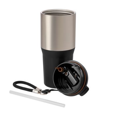 Термокружка вакуумная Авеню (Avenue), черная-7