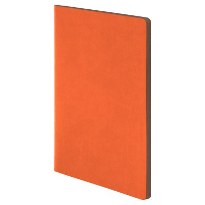 Блокнот Latte new slim, оранжевый/коричневый-2