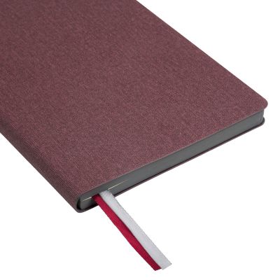 Ежедневник недатированный, Portobello Trend, TWEED, 145х210, 256 стр, бургунди-3