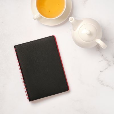 Ежедневник Виста (Vista) недатированный, черный/красный-12