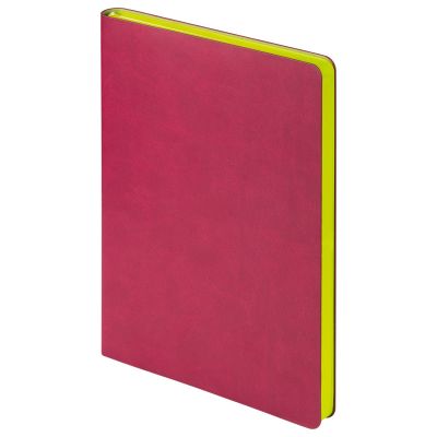 Ежедневник Latte NEW недатированный, бордо/лимонный-7