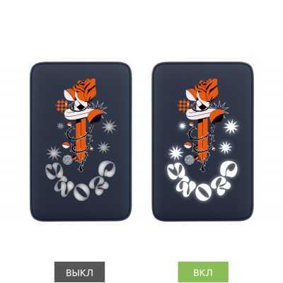 Внешний аккумулятор с подсветкой Анкор (Ancor) 5000 mAh, синий-13