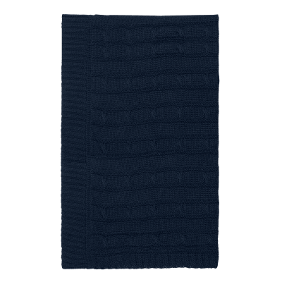 Плед Фадо (Fado) вязаный, синий (без подарочной коробки)-2