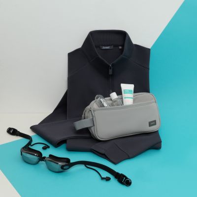 Дорожная косметичка Boston, серая-9