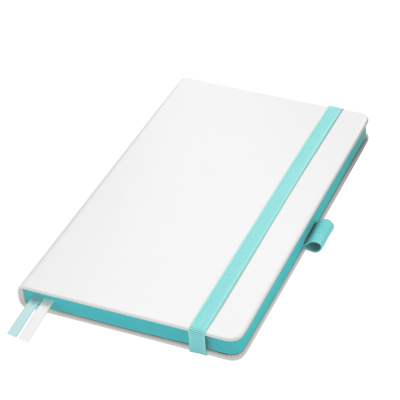 Ежедневник Arctic недатированный, белый/бирюзовый-0