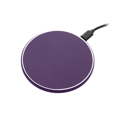 Беспроводное зарядное устройство с подсветкой 15W Auris, фиолетовое-0
