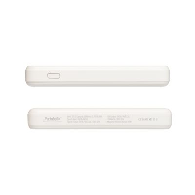 Внешний аккумулятор Ларго PD (Largo PD) 5000mAh с функцией беспроводной зарядки 15W, белый-5