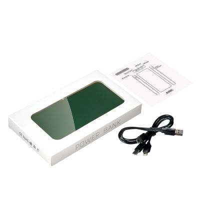 Внешний аккумулятор с подсветкой Ancor Plus 10000 mAh, зеленый-10