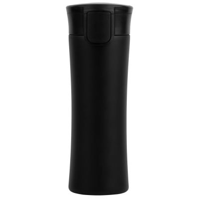 Термокружка вакуумная герметичная Baleo, черная-0