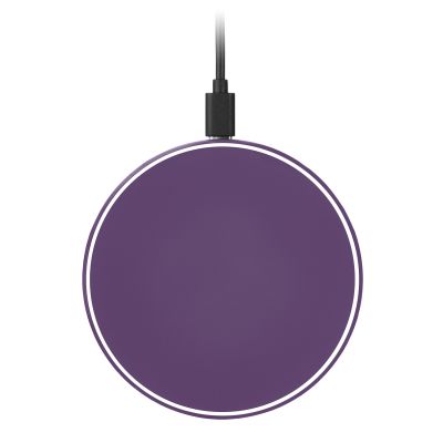 Беспроводное зарядное устройство с подсветкой 15W Auris, фиолетовое-3