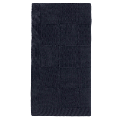 Плед Селла (Cella) вязаный, синий (без подарочной коробки)-2