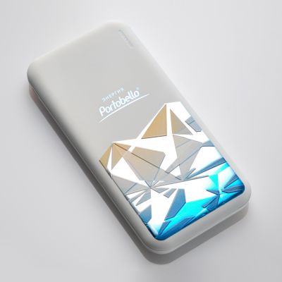 Внешний аккумулятор с подсветкой Люче (Luce) 10000 mAh, белый-7