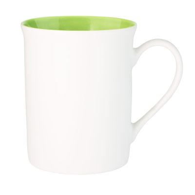 Керамическая кружка Astra, белый/салатовый-0