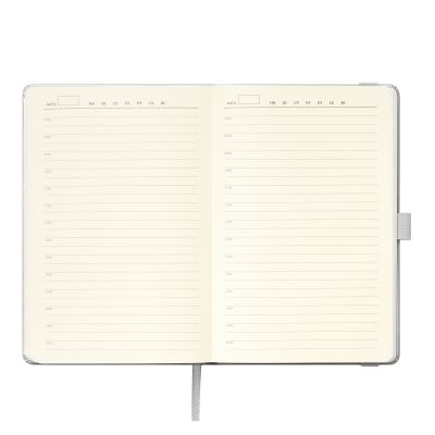 Ежедневник Альфа (Alpha) недатированный, серебро/серый-8