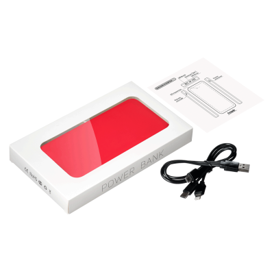 Внешний аккумулятор Elari Plus 10000 mAh, красный-6