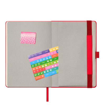 Ежедневник Альфа (Alpha) недатированный, красный/серый-9