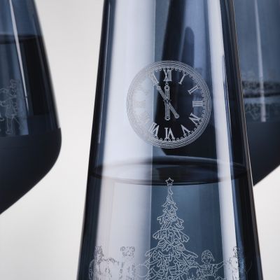 Подарочный набор декантер + 2 бокала, Sapphire синий-8