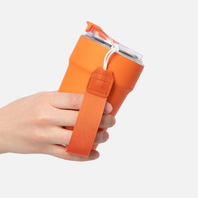 Термокружка вакуумная Монако (Monaco), оранжевая-9