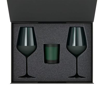 Ложемент под свечу Enigma + 2 бокала для вина в среднюю коробку-трансформер (арт. 695721)-3