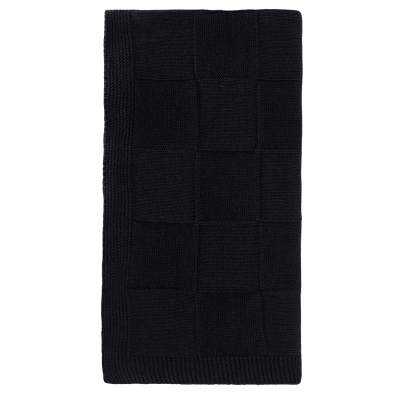 Плед Селла (Cella) вязаный, темно-синий (без подарочной коробки)-2