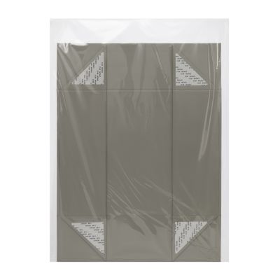 Подарочная коробка-трансформер большая, серая-5