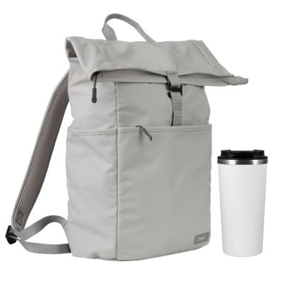 Подарочный набор Palermo, Boston, серый/белый (рюкзак, термокружка)-0