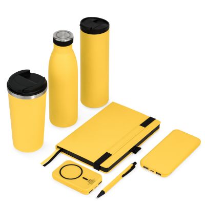 Внешний аккумулятор с беспроводной зарядкой Ultima Wireless Magnetic Lemoni 5000 mAh, желтый-11