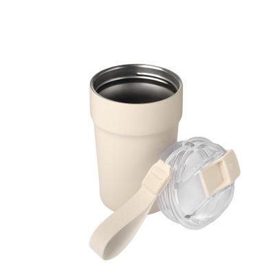 Термокружка вакуумная Монако (Monaco), бежевый-3