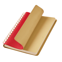 Ежедневник Portobello Trend, Vista, недатированный, красный/бежевый